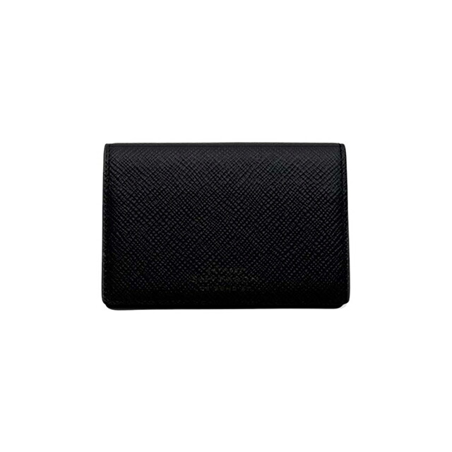 スマイソン SMYTHSON Panama Folded Card Case with Snap Closure カードケース 名刺入れ 1204388-black ユニセックス black カードケース ブランド