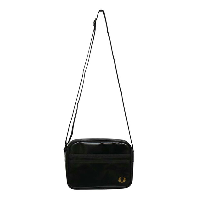 フレッドペリー FRED PERRY Tonal Classic Mini Shoulder Bag ショルダーバッグ l2169-774 ユニセックス Black Gold ブランド 斜めがけ ブランド 高級 おしゃれ プレゼント 男性 実用的 かっこいい