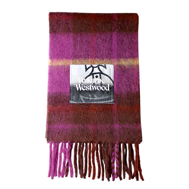 ヴィヴィアンウエストウッド VIVIENNE WESTWOOD CHUNKY SCARF マフラー 8103014F-W00ZJ-J401-FPP ユニセックスパープル マフラー ブランド