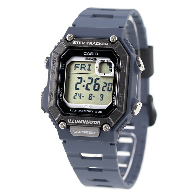 カシオ CASIO アウトドア WS-B1000-2AV スタンダード チプカシ Bluetooth 海外モデル メンズ 腕時計 カシオ CASIO アウトドア デジタル ネイビー ブランド おしゃれ 防水 小さい 軽い かっこいい プレゼント 男性 実用的