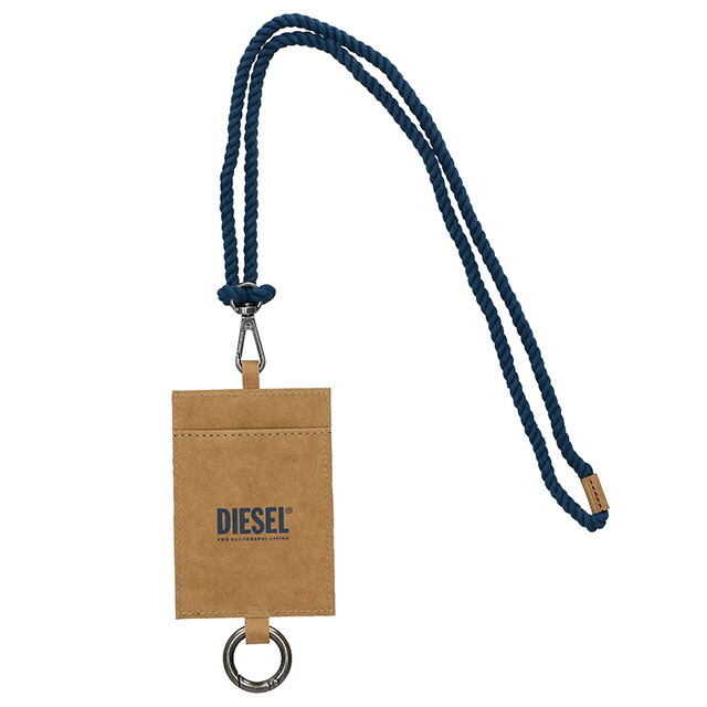ディーゼル カードケース メンズ レディース DIESEL X09352P5188 T2172 ブラウン 定期入れ ブランド 高級 おしゃれ プレゼント 実用的
