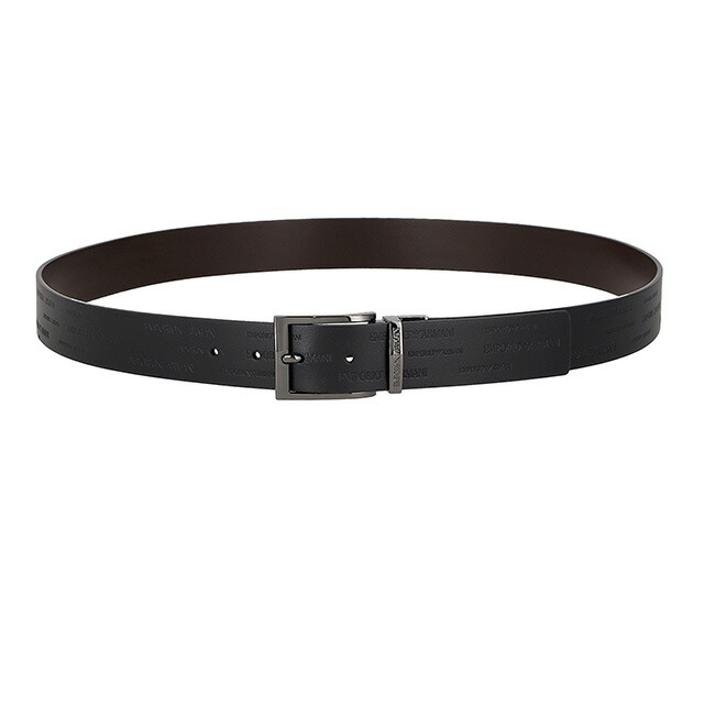 エンポリオ・アルマーニ ベルト メンズ ブランド EMPORIO ARMANI リバーシブル Y4S426-YTU5J 88044 ブラック/ブラウン