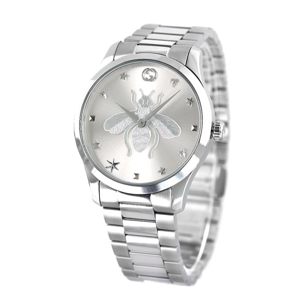 グッチ 時計 Gタイムレス 蜂 メンズ レディース 腕時計 G-TIMELESS GUCCI YA1264126 シルバー 高級 ブランド おしゃれ 防水 プレゼント 実用的