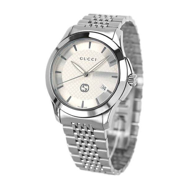 グッチ 時計 Gタイムレス 40mm クオーツ メンズ 腕時計 YA1264174 GUCCI シルバー 高級 ブランド おしゃれ 防水 プレゼント 男性 実用的