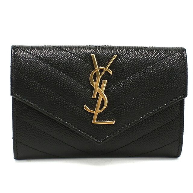 サンローラン 名刺入れ レディース ブランド SAINT LAURENT レザー 414404 ブラック 高級 おしゃれ プレゼント 実用的