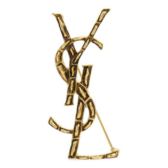 サンローラン ブローチ レディース ブランド SAINT LAURENT イタリア 470371 ゴールド系 小物