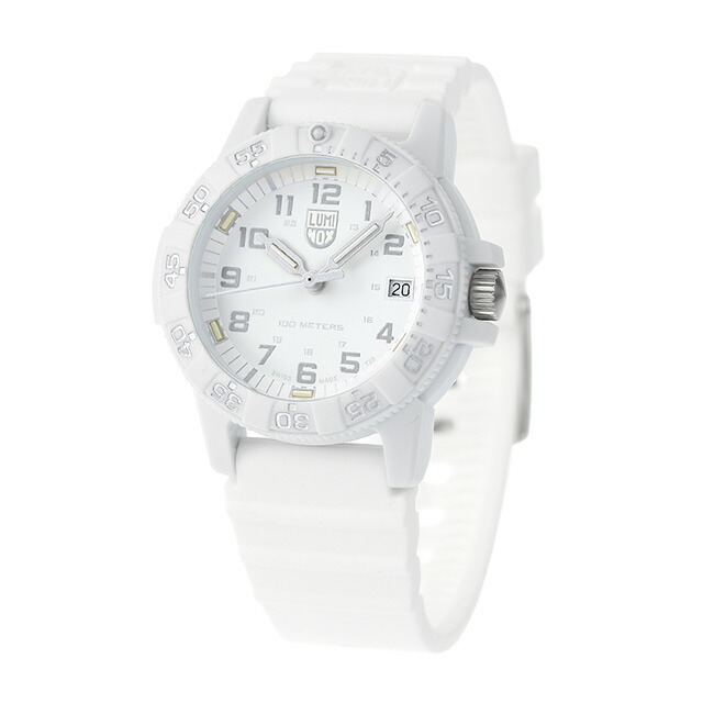 ルミノックス 0300シリーズ 腕時計 LUMINOX シータートル 0307.WO レザーバック ホワイトアウト 時計 ブランド おしゃれ 防水 文字盤 大きい プレゼント 男性 実用的