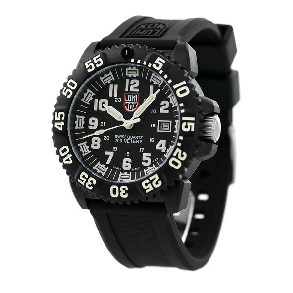 ルミノックス ネイビーシールズ 3050シリーズ カラーマークシリーズ LUMINOX 3051 ブラック×ホワイト 腕時計 時計