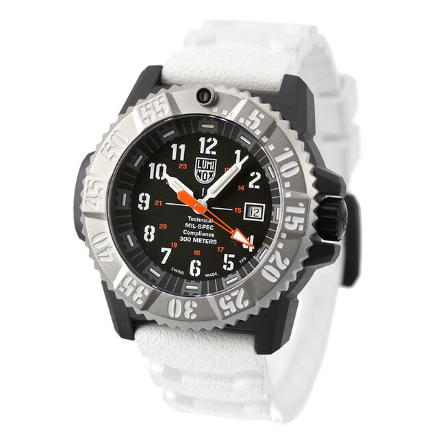 ルミノックス MIL-SPEC 3350 SERIES クォーツ 電池式 腕時計 ブランド メンズ チタン 替えベルト LUMINOX XL.3359.SET アナログ ブラック ホワイト 黒 スイス製 おしゃれ 防水 文字盤 大きい プレゼント 男性 実用的