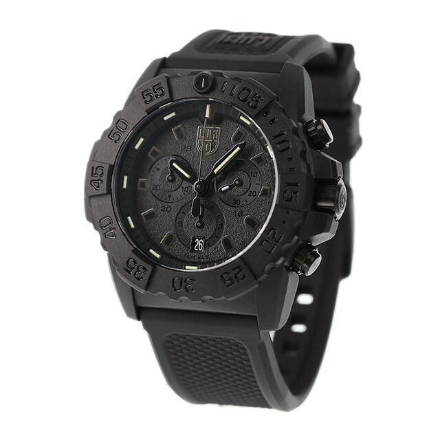 ルミノックス 3580シリーズ ネイビーシールズ クロノグラフ 45mm 3581.BO LUMINOX メンズ 腕時計 ブラックアウト 時計 ブランド おしゃれ 防水 文字盤 大きい プレゼント 男性 実用的