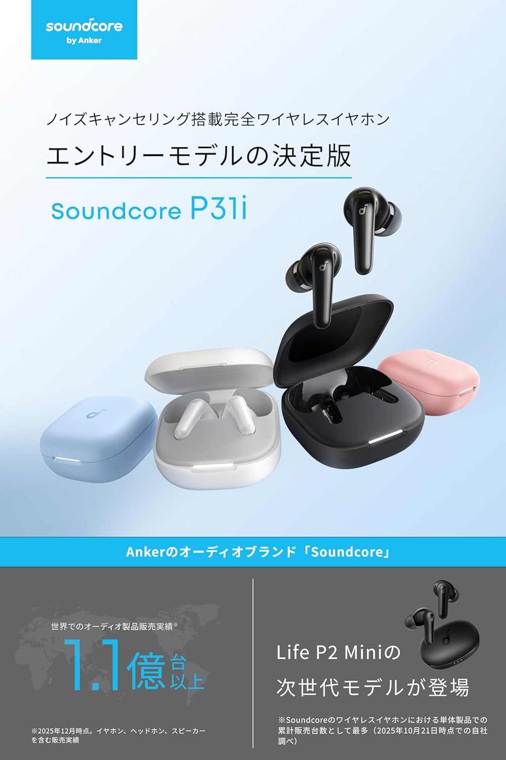 Soundcore P31i ブラック