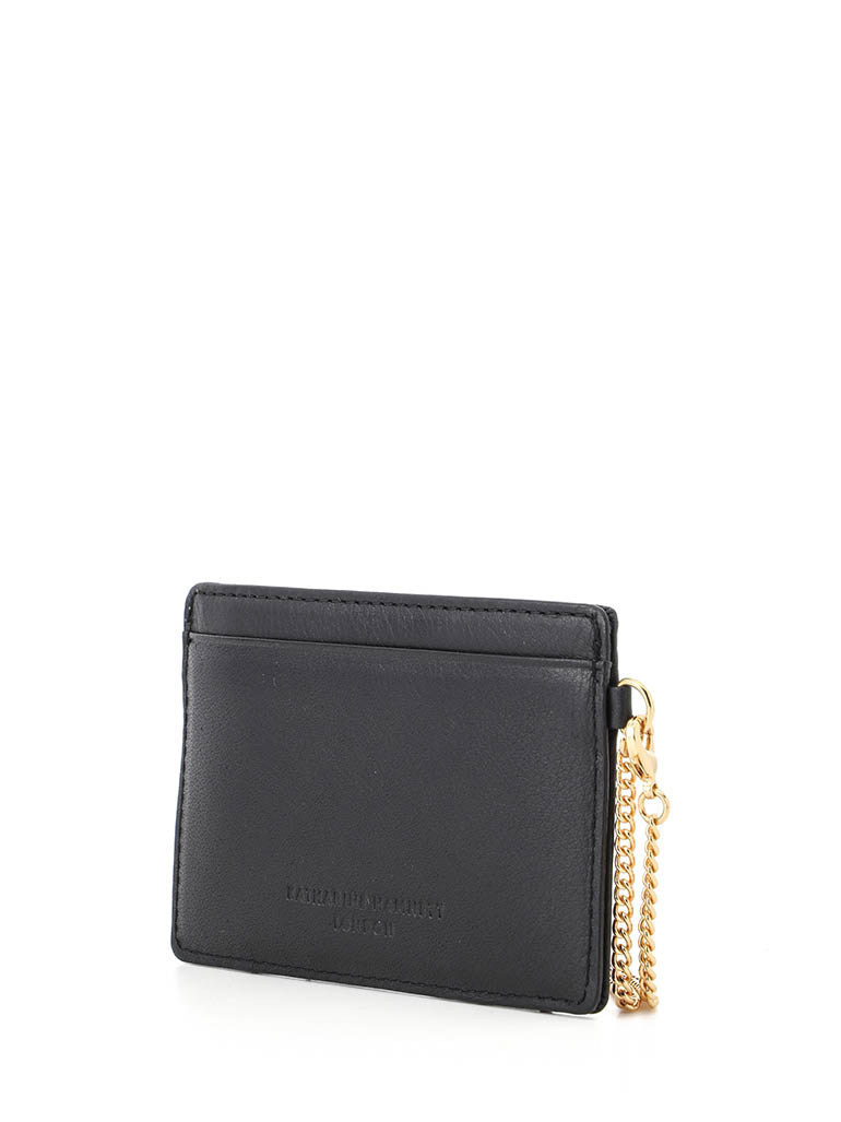 KATHARINE HAMNETT LONDON KHP630 クロ ローズステッチ　パスケース