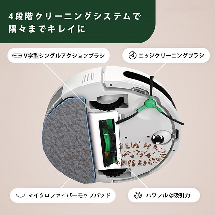 アイロボット ルンバ コンボ 2 Essential ロボット + AutoEmpty 充電ステーション ホワイト Y051260