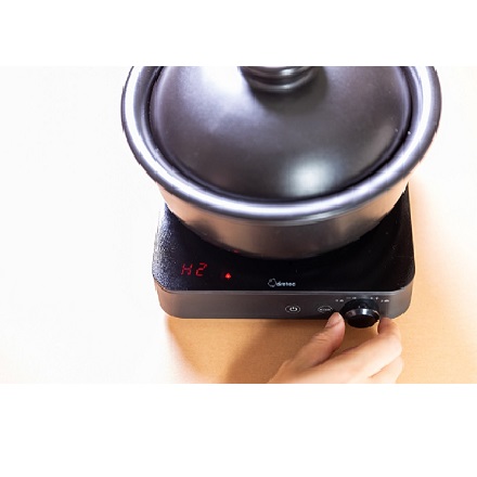 ドリテック 銀味ごはん鍋専用 炊飯モード付 IH調理器 ブラック DI-228BKSET