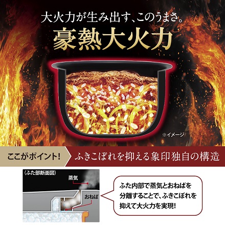 象印マホービン 圧力IH炊飯ジャー 5.5合 NW-YA10-BA ブラック