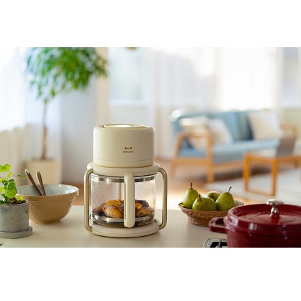 BRUNO ガラスエアーフライヤー BOE122-IV アイボリー