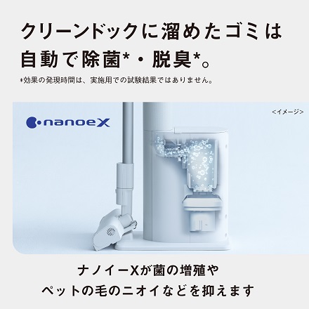 パナソニック セパレート型コードレススティック掃除機 MC-NX700K-W ホワイト