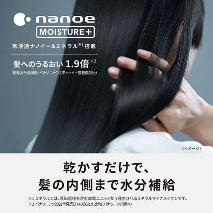 パナソニック ヘアードライヤー ナノケア EH-NA0J-H ミストグレー