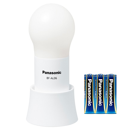 パナソニック 乾電池エボルタNEO付き LEDランタン（調光球ランタン） BF-AL06N-W ホワイト