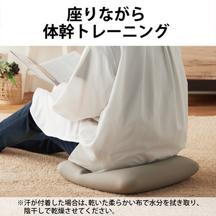 〈エレコム〉 スクエア型バランスクッション