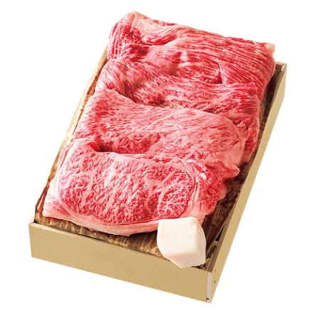 松阪牛肉すきやき用 Ｂ 肩ロース400g、モモ200g、牛脂付