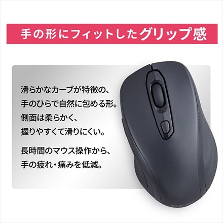 アイリスオーヤマ ワイヤレスマウス IM-R03-B ブラック