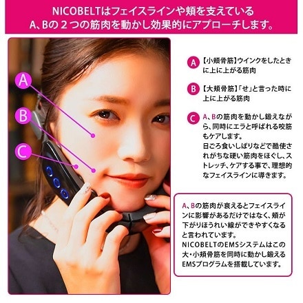 美顔器 VONMIE NICOBELT BLACKの+inforsante.fr