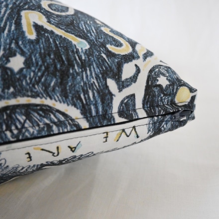 MANAMI SAKURAI Cushion cover 'The stars' (Navy)