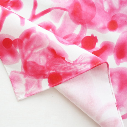 MANAMI SAKURAI Handkerchief 'Jam' (Raspberry)