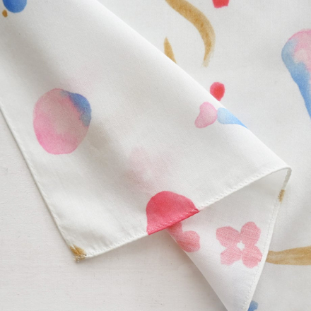 MANAMI SAKURAI Handkerchief 'My treasure' (red & Blue)