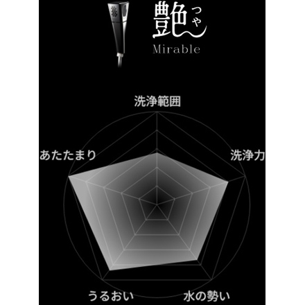 Mirable艶（つや）シャワーヘッド FBSM-AC5-GMMSC
