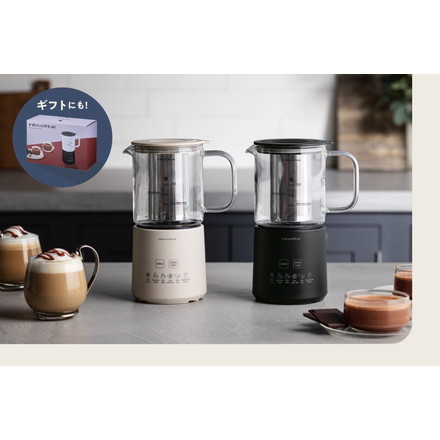 レコルト ホットチョコ＆ミルクフォーマー クリームホワイト RMT-3（W）