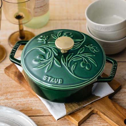 STAUB Wa-NABES16 オリーブ バジルグリーン Z1034-476-0
