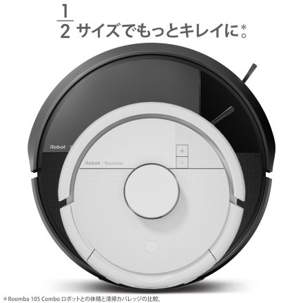 Roomba Mini Slim 掃除機＆床拭きロボット + SlimCharge 充電スタンド 白 F115260