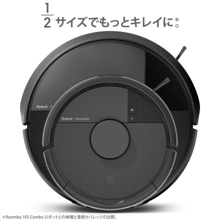 Roomba Mini Slim 掃除機＆床拭きロボット + SlimCharge 充電スタンド 黒 F115060