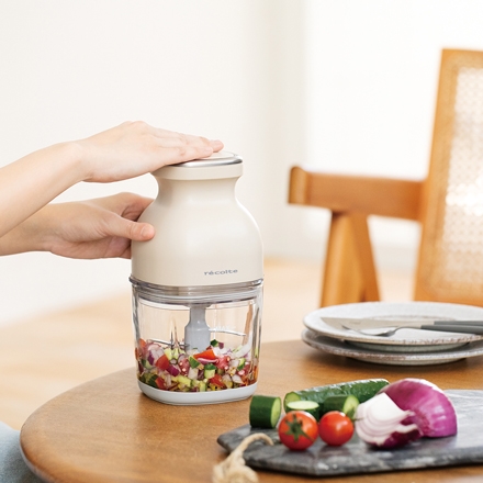 ＜recolte＞コードレス カプセルカッター ボンヌ クリームホワイト RCP-7