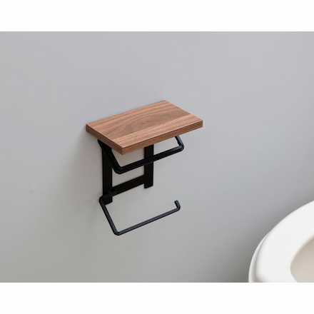 山善（YAMAZEN） ペーパーホルダー RPH-TW(DBR3MBK)