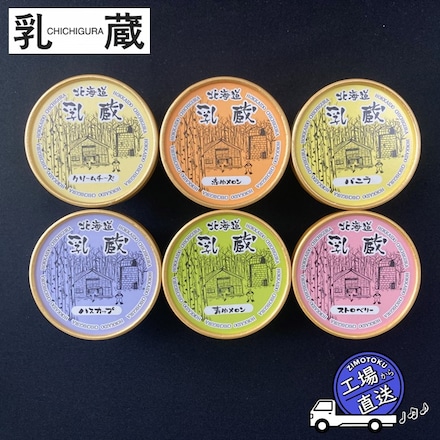「乳蔵」 北海道アイスクリーム 6種 6個