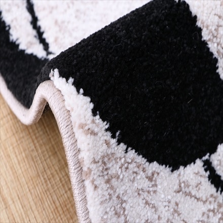 トルコ製ウィルトン織りカーペット「ネム」 160×230cm ブラック