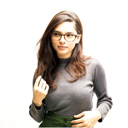 日本製レンズを採用したブルーライト軽減アイウェア ブラック