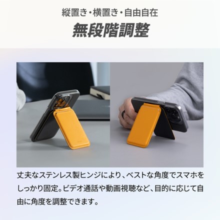 MOFT 干渉防止シート内蔵 フラッシュウォレット＆スタンド イエロー