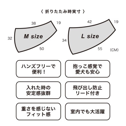 MESH DOG SLING Ｍサイズ ミント