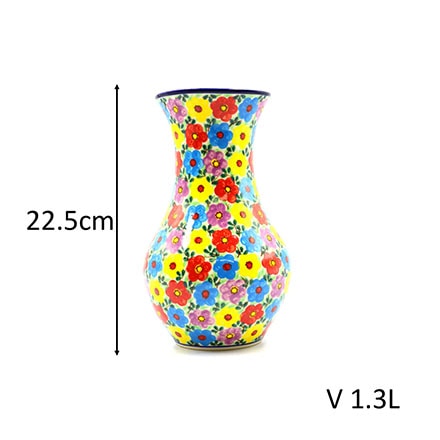 ポーリッシュポタリー 花瓶 V 1.3L-U15 Millena ミレナ社