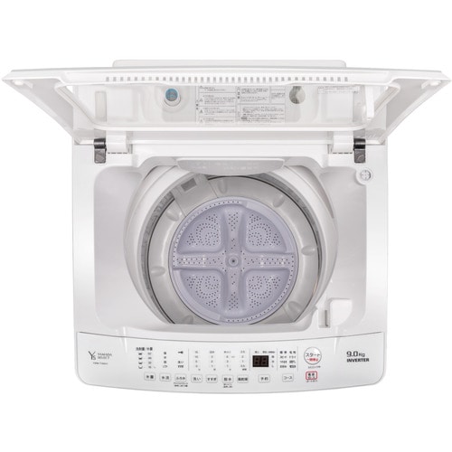 YAMADASELECT インバータ洗濯機 9kg ホワイト ヤマダオリジナル YWMTV90H1