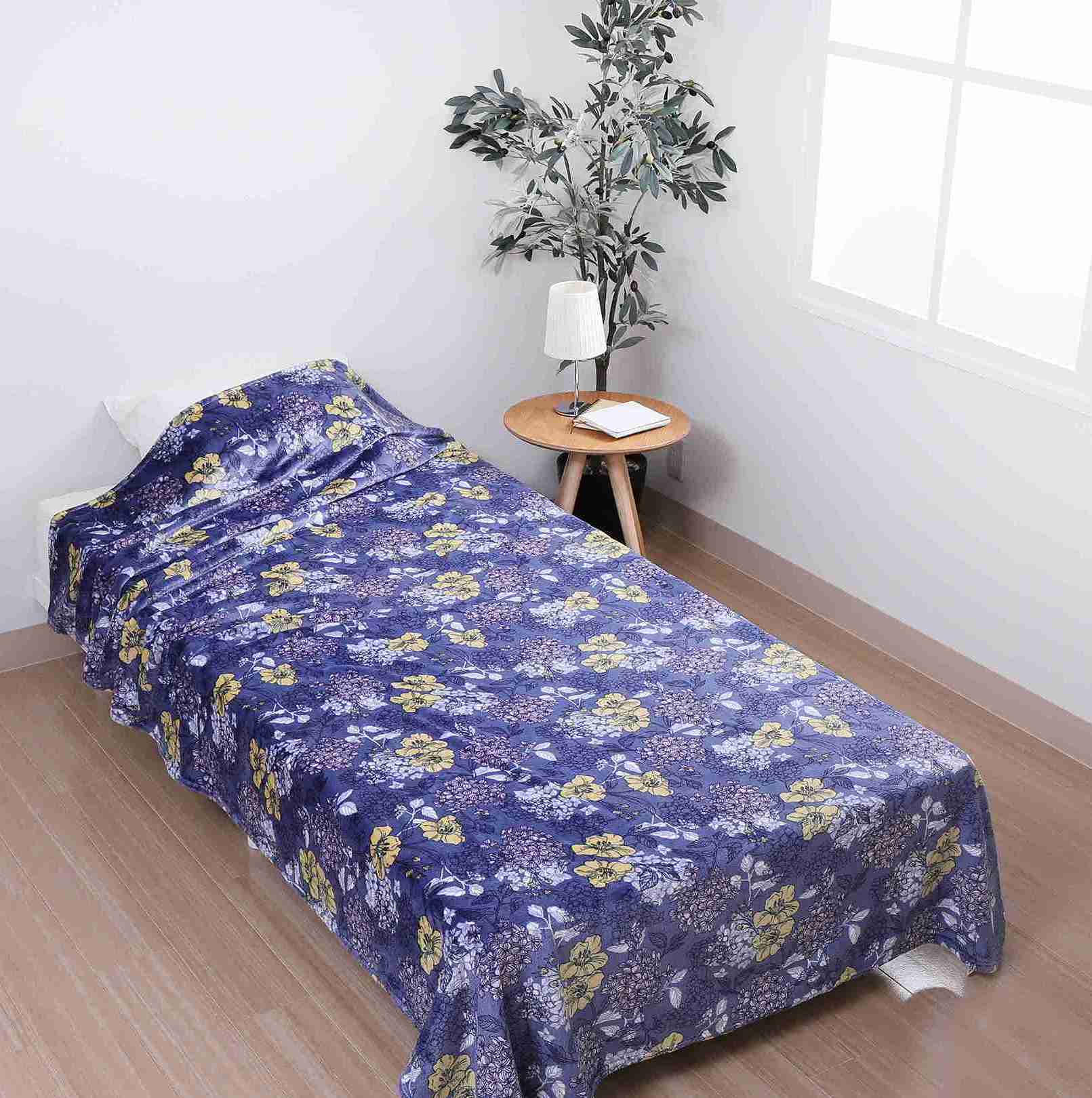 nishikawa 累計8万枚突破　ロングサイズケット シングル 150×250cm ネイビー