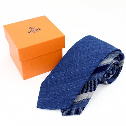 これいい和 日本の織物ネクタイ　藍染　～ 松坂木綿 ～