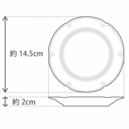 大倉陶園 きいちご 14cm プチケーキ皿 ペアセット