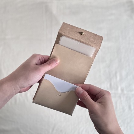 シンメトリーな三つ折り財布 スミクロ