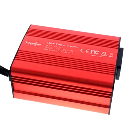 カーインバーター 150W AC100V / USB 5V 2.1A×2