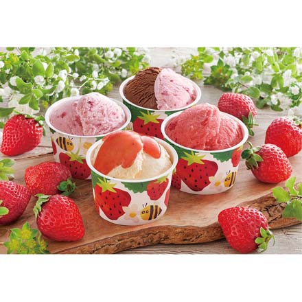 母の日 2026 母の日 博多あまおうのこだわりアイス 計7個入 メッセージブーケ付 1851-147